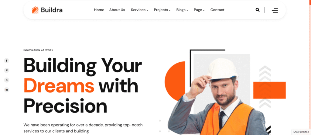 Buildra Construction Website