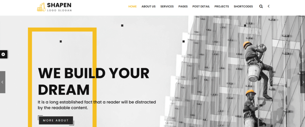 Shapen - Construction Website