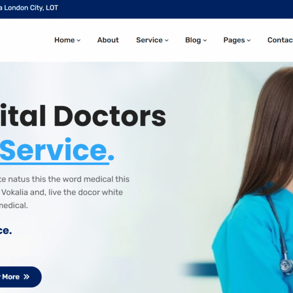 Medilo - Hospital Website