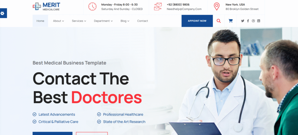 Merit - Hospital Website